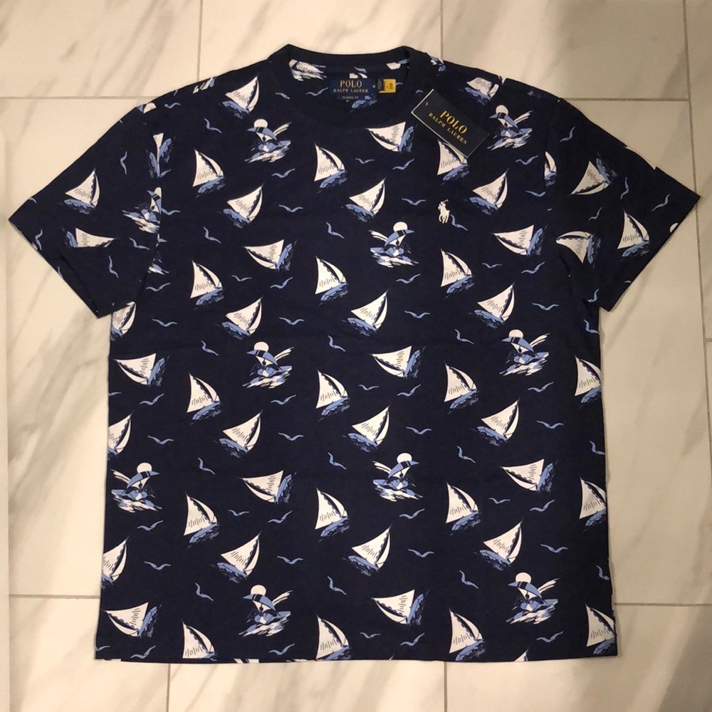 Men’s Polo Ralph Lauren Polo Bear Sailboat Classic Fit T-Shirt